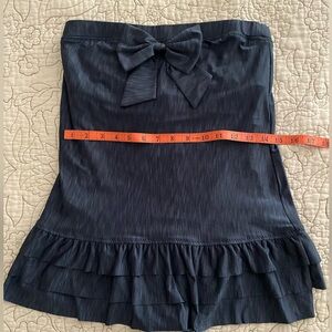 Betsey Johnson blue strapless swim suit medium